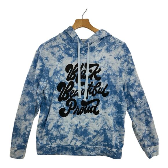 Target, Black History Month Tye Dye "Black Beautiful Proud" Sweatshirt Pre-Owned - Picture 1 of 6